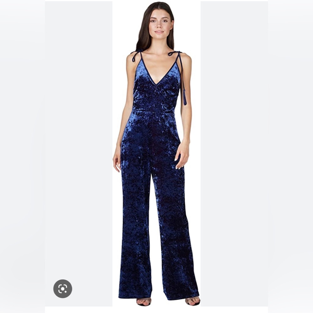 NWT ADELYN RAE REGINA. ELVET JUMPSUIT